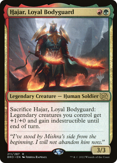 Hajar, Loyal Bodyguard (PPBRO-211) - The Brothers' War Promos