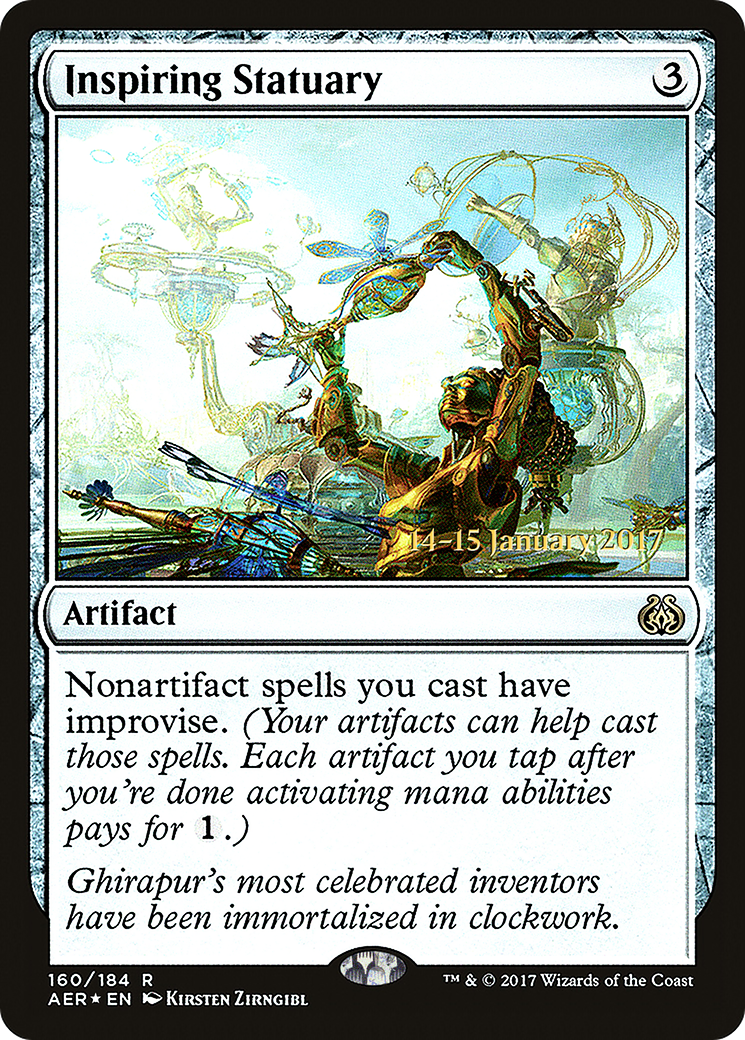 Inspiring Statuary (PRE-160) - Aether Revolt Promos Foil