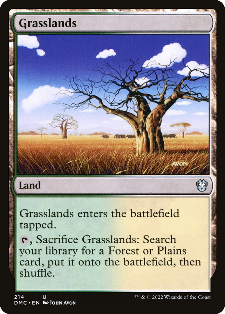 Grasslands (DMC-214) - Dominaria United Commander