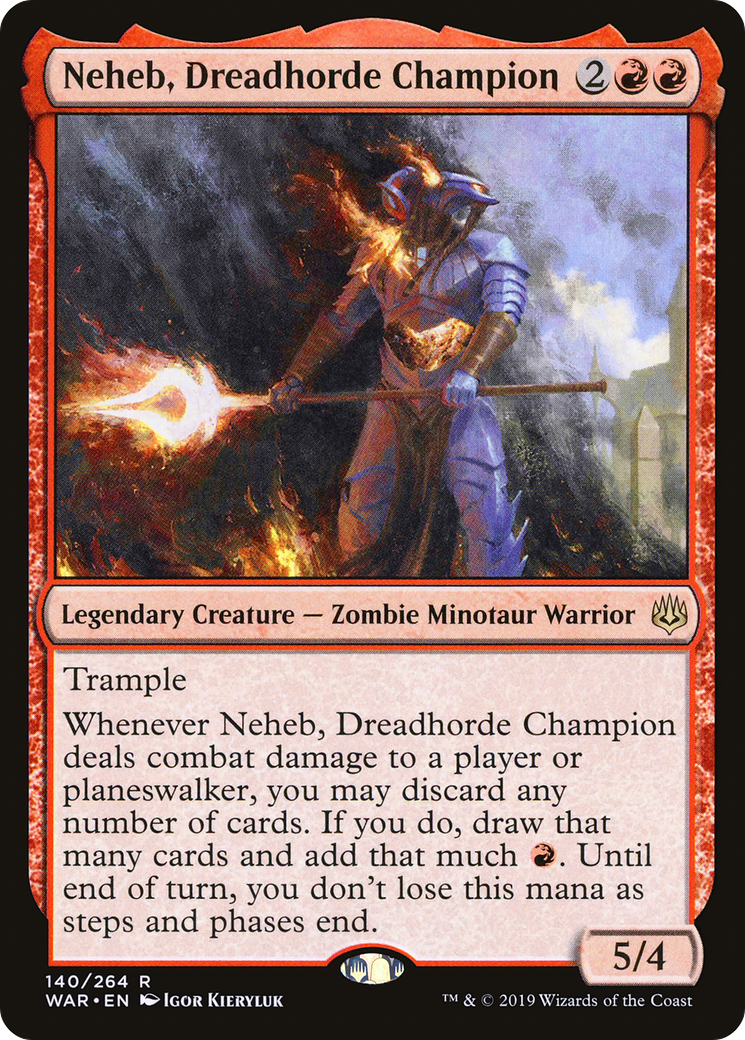 Neheb, Dreadhorde Champion (WAR-140) - War of the Spark Foil