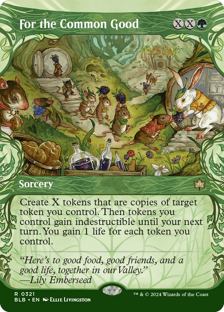 For the Common Good (Showcase) (BLB-321) - Bloomburrow: (Showcase) (Borderless) Foil