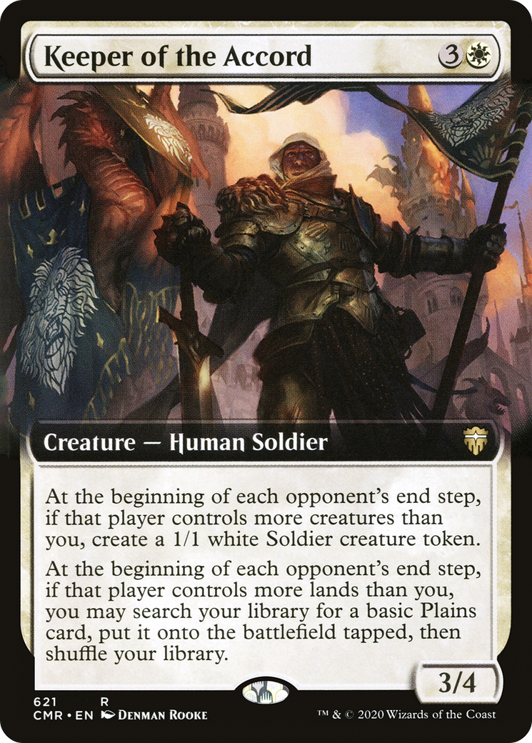 Keeper of the Accord (Extended Art) (CMR-621) - Commander Legends: (Extended Art)
