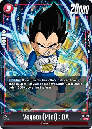 Vegeta (Mini) : DA - FP-029 (FP-029) - Fusion World Promotion Cards and Packs