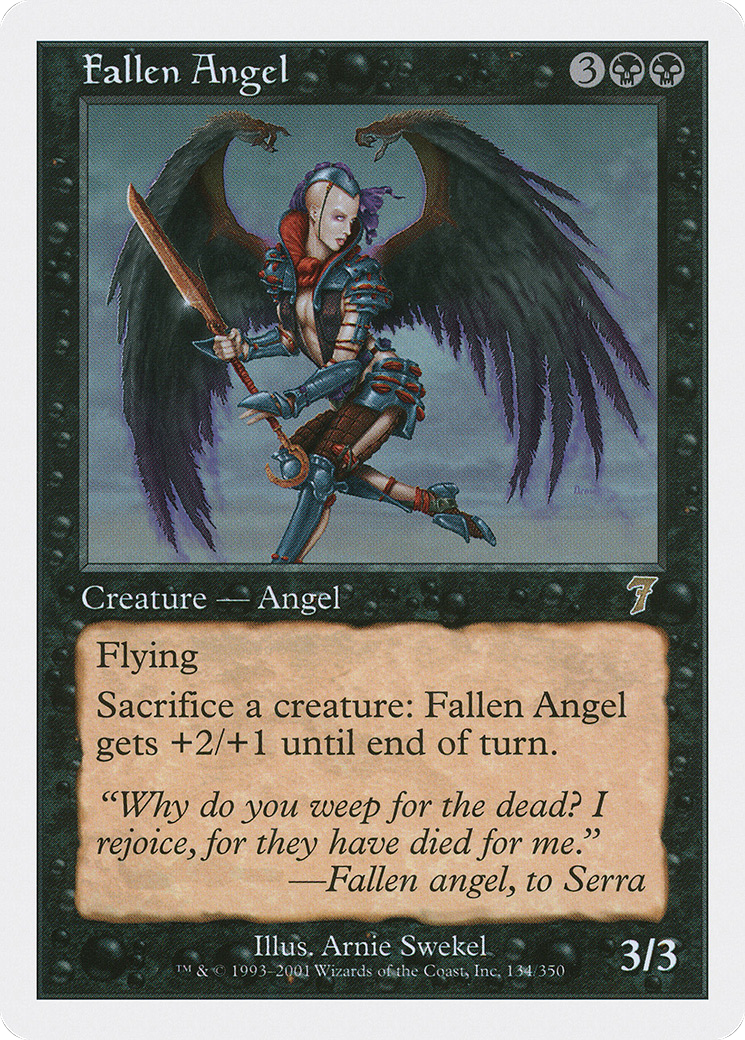 Fallen Angel (7ED-134) - 7th Edition Foil