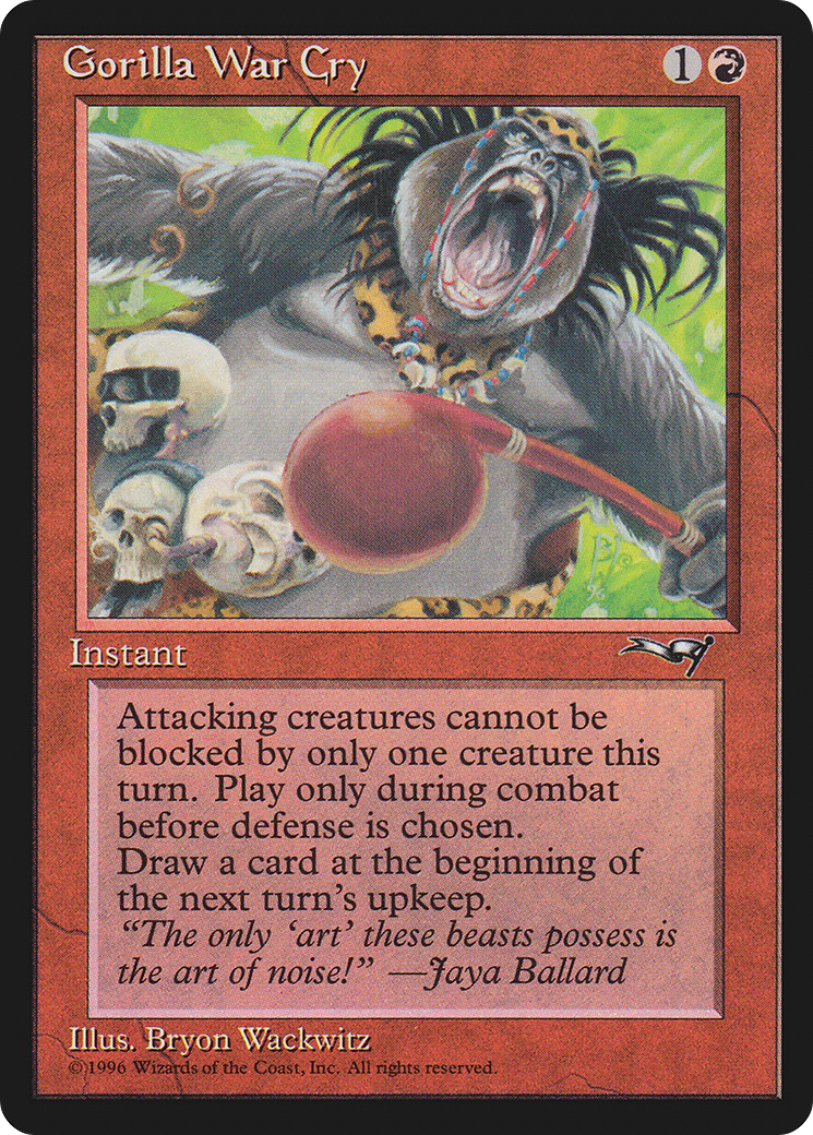 Gorilla War Cry (Red Club) (ALL-109) - Alliances