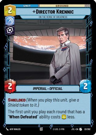Director Krennic - On the Verge of Greatness (032/262) - Jump to Lightspeed