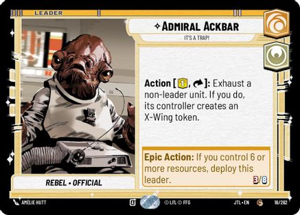 Admiral Ackbar - It's A Trap! (016/262) - Jump to Lightspeed