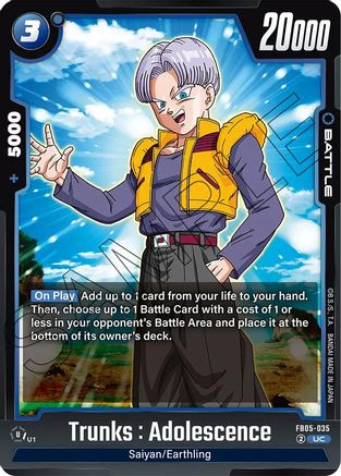 Trunks : Adolescence (FB05-035) - New Adventure