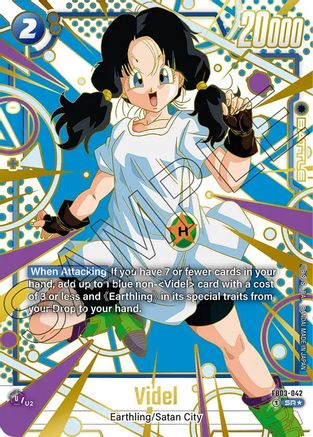 Videl - FB03-042 (Alternate Art) (FB03-042) - Raging Roar Alternate Art Reprints Holofoil