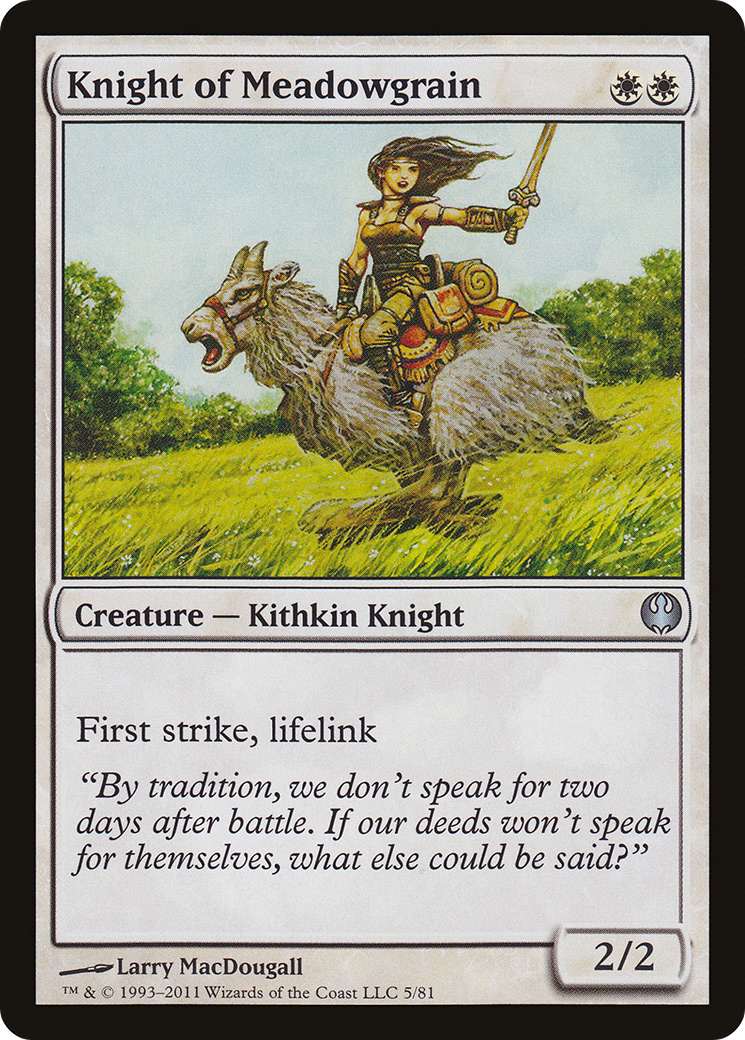 Knight of Meadowgrain (DDG-005) - Duel Decks: Knights vs. Dragons
