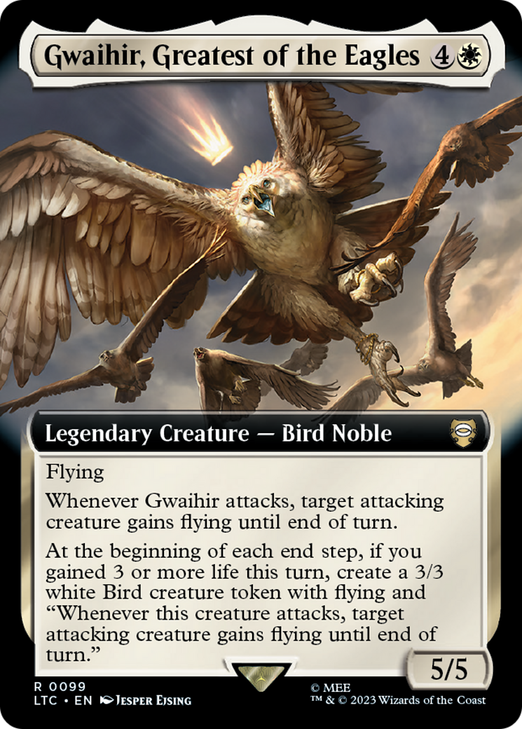 Gwaihir, Greatest of the Eagles (Extended Art) (LTC-099) - Tales of Middle-earth Commander: (Extended Art)