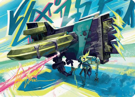 Salvation Engine Art Card (Gold-Stamped Signature) (AADFT-036) - Art Series: Aetherdrift