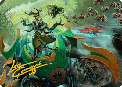 Aatchik, Emerald Radian Art Card (15/54) (Gold-Stamped Signature) (AADFT-015) - Art Series: Aetherdrift