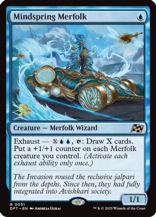 Mindspring Merfolk (PRE-051) - Prerelease Cards Foil