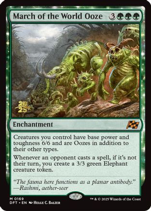March of the World Ooze (PRE-169) - Prerelease Cards Foil
