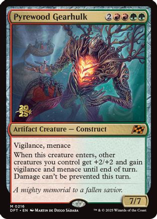 Pyrewood Gearhulk (PRE-216) - Prerelease Cards Foil