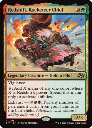 Redshift, Rocketeer Chief (PRE-218) - Prerelease Cards Foil