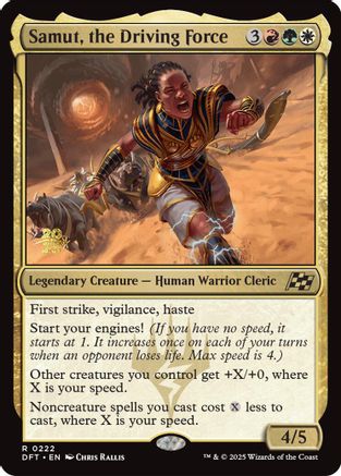 Samut, the Driving Force (PRE-222) - Prerelease Cards Foil