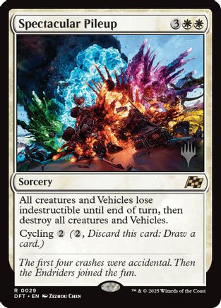Spectacular Pileup (PPDFT-029) - Promo Pack: Aetherdrift Foil