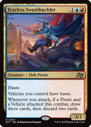 Fearless Swashbuckler (PPDFT-204) - Promo Pack: Aetherdrift Foil