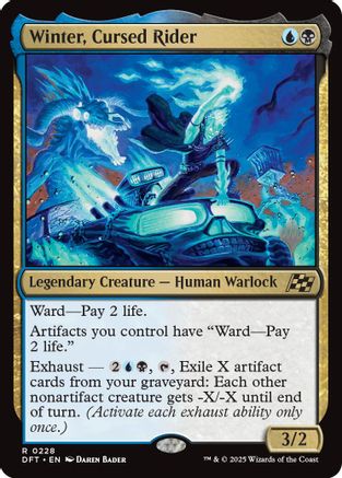 Winter, Cursed Rider (PPDFT-228) - Promo Pack: Aetherdrift Foil