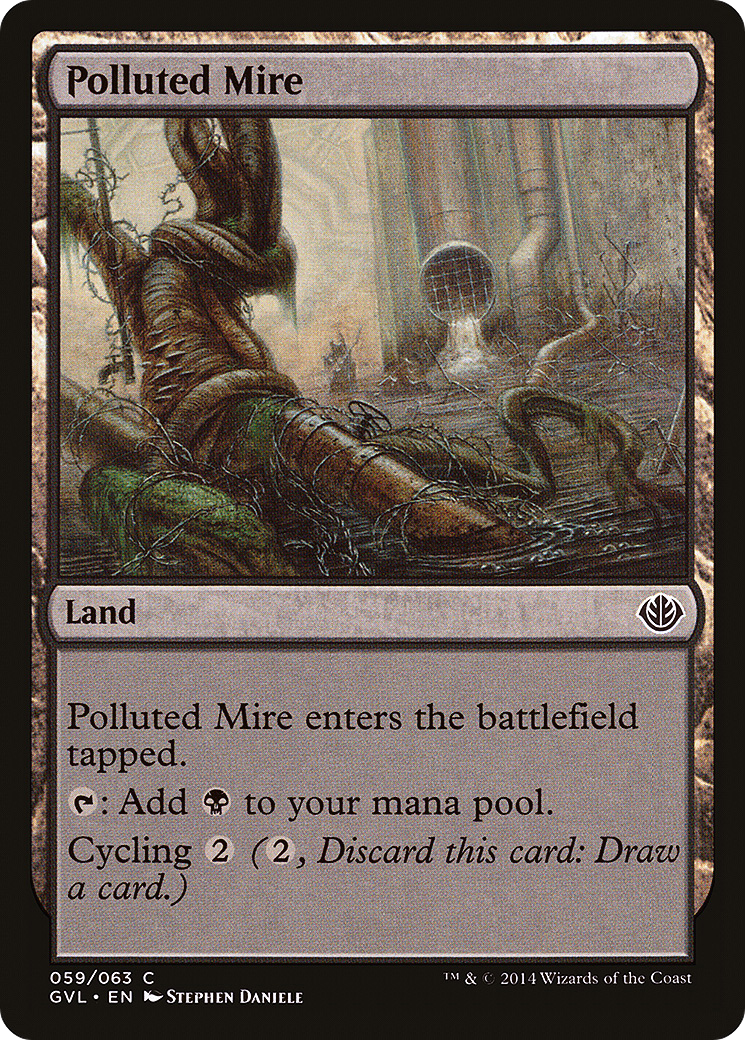 Polluted Mire (DD3-) - Duel Decks Anthology: Garruk vs. Liliana