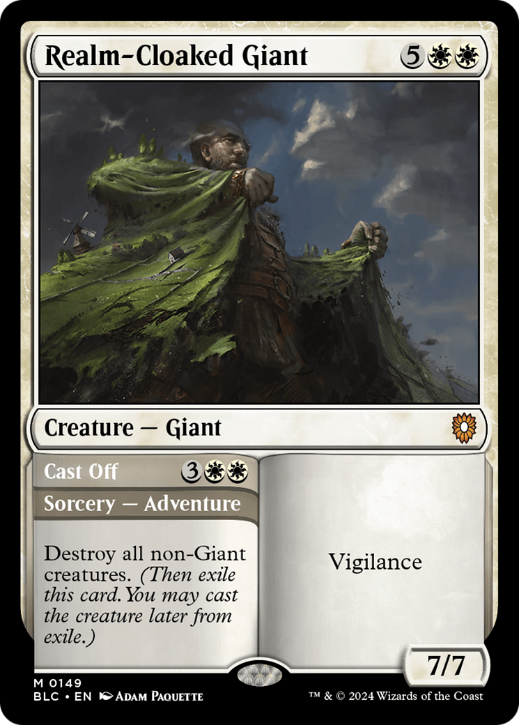 Realm-Cloaked Giant (BLC-149) - Bloomburrow Commander