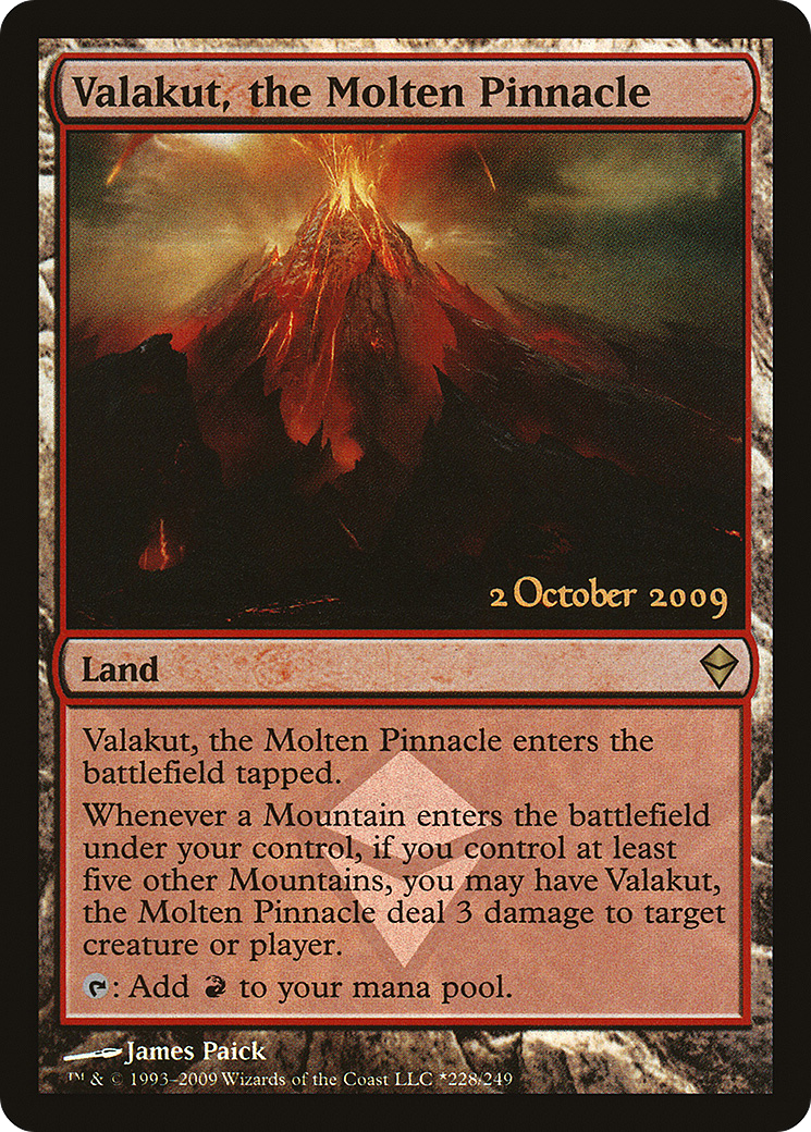 Valakut, the Molten Pinnacle (LARP-228) - Zendikar Promos Foil