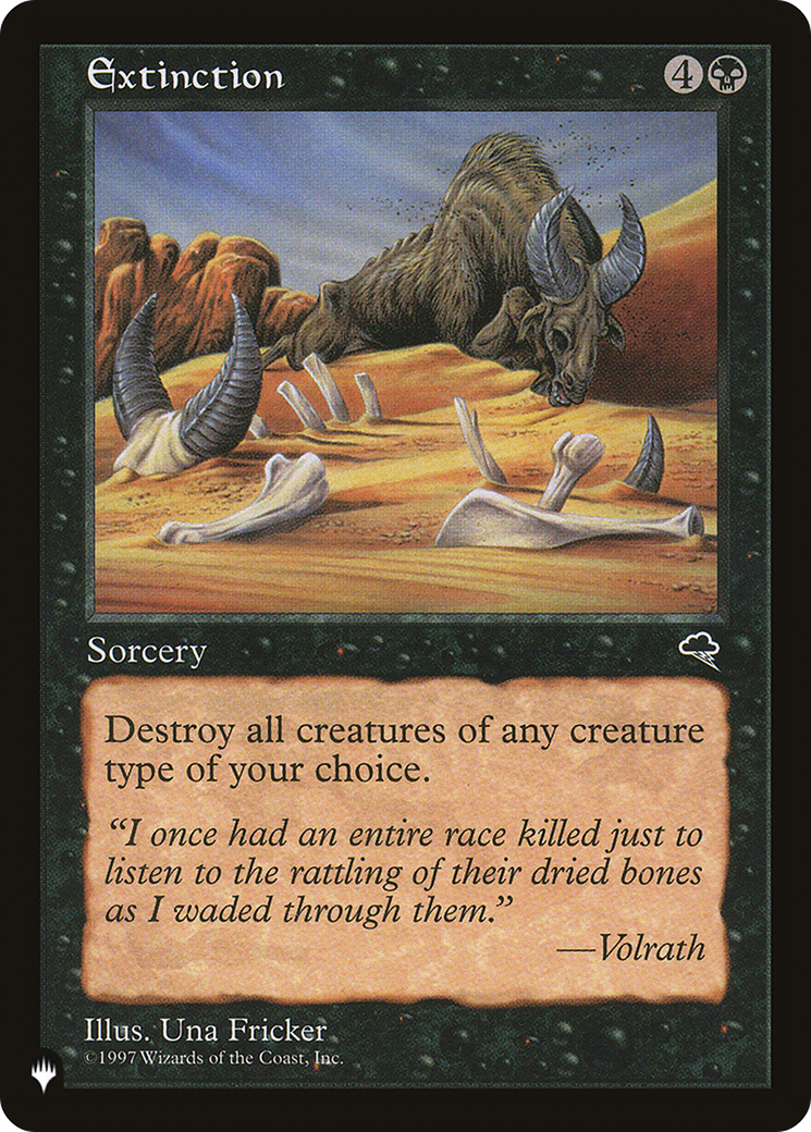 Extinction (LIST-) - The List