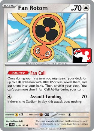 Fan Rotom (118/142) [Prize Pack Series Six]