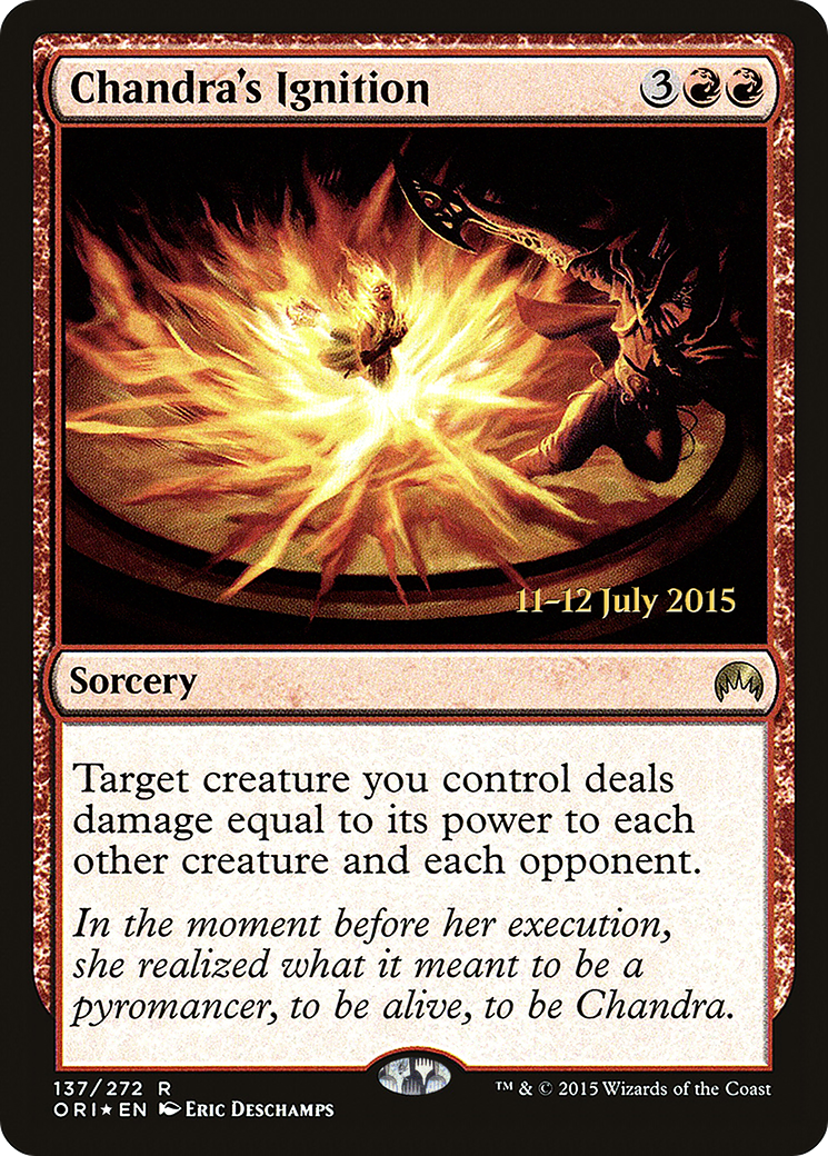 Chandra's Ignition (PRE-137) - Magic Origins Promos Foil