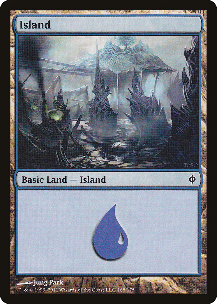 Island (168) (NPH-168) - New Phyrexia Foil