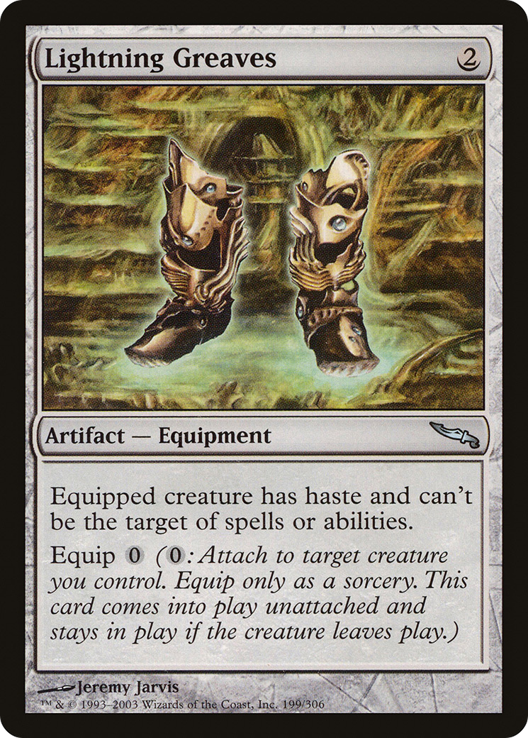 Lightning Greaves (MRD-199) - Mirrodin Foil
