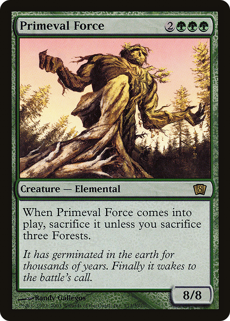 Primeval Force (8ED-273) - 8th Edition Foil