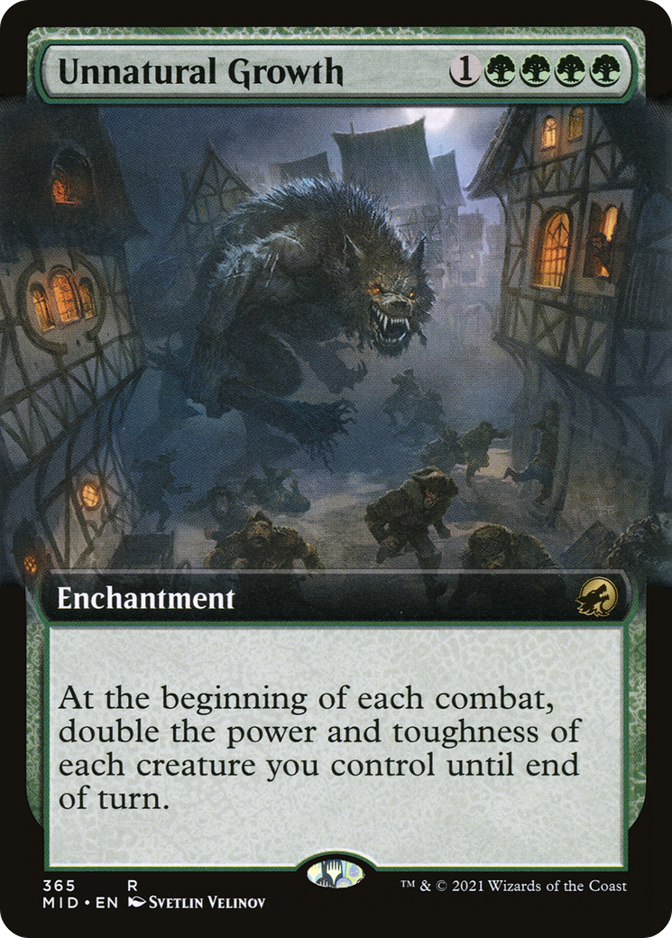 Unnatural Growth (Extended Art) (MID-365) - Innistrad: Midnight Hunt: (Extended Art) Foil
