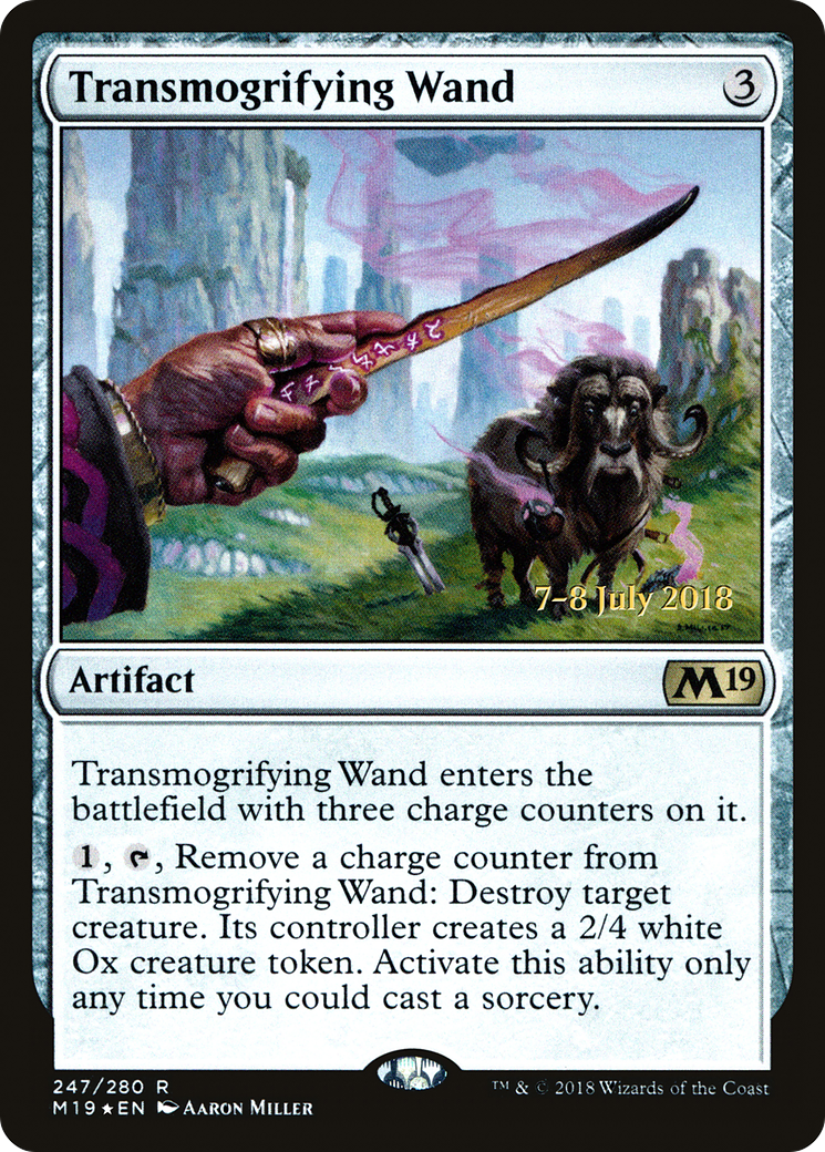 Transmogrifying Wand (PRE-247) - Core Set 2019 Promos Foil