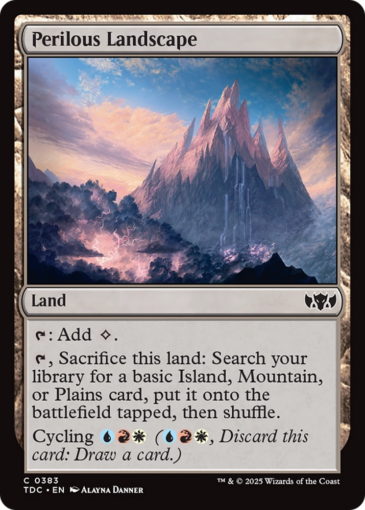 Perilous Landscape (TDC-383) - Commander: Tarkir: Dragonstorm