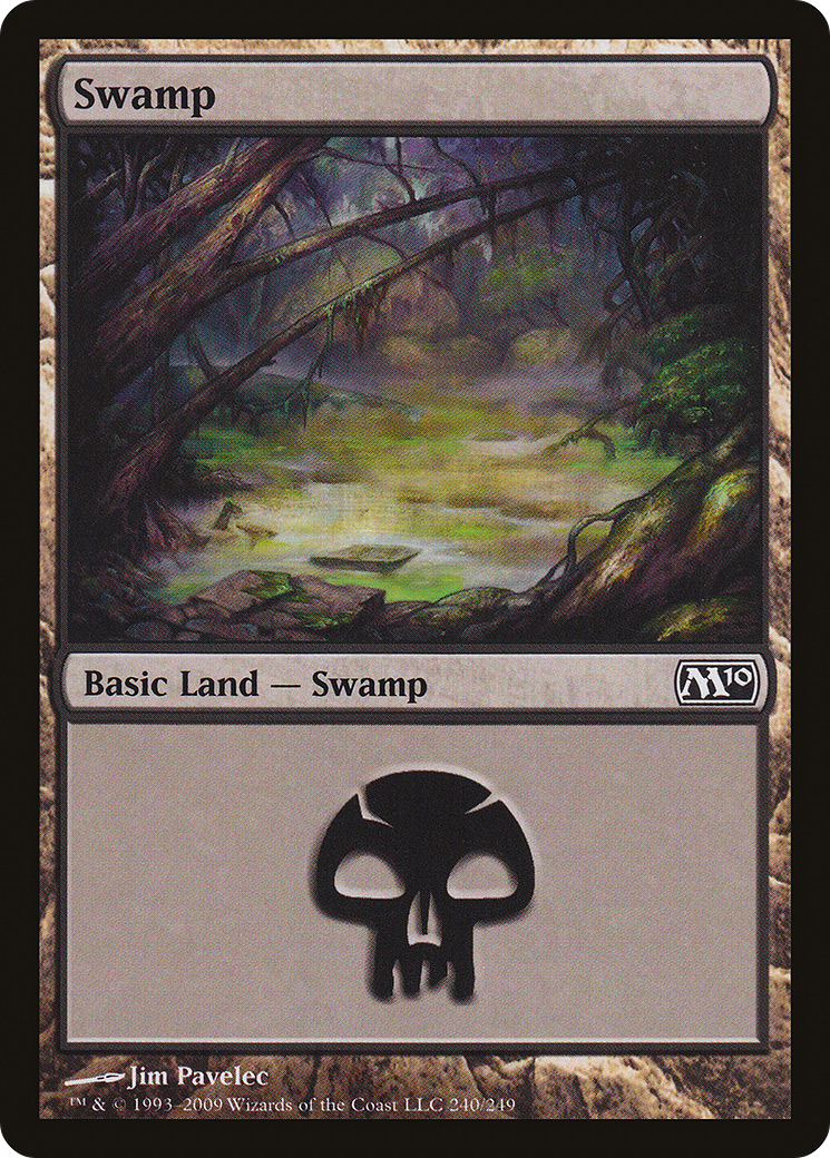 Swamp (240) (M10-240) - Magic 2010 Foil