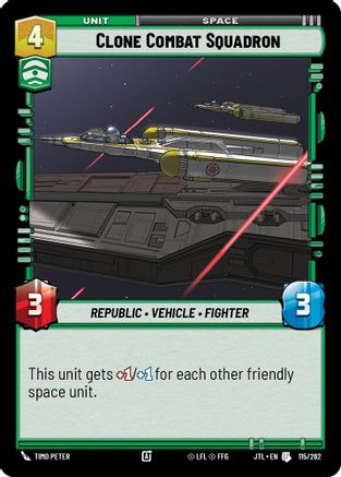 Clone Combat Squadron (115/262) - Jump to Lightspeed