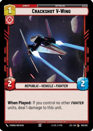 Crackshot V-Wing (158/262) - Jump to Lightspeed