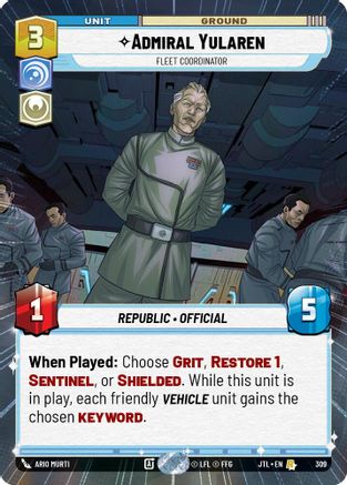Admiral Yularen - Fleet Coordinator (Hyperspace) (309) - Jump to Lightspeed