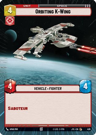 Orbiting K-Wing (Hyperspace) (428) - Jump to Lightspeed