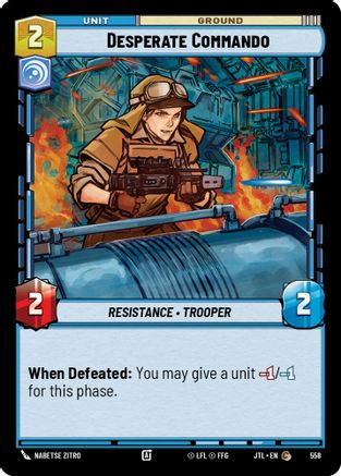 Desperate Commando (Foil) (558) - Jump to Lightspeed Foil