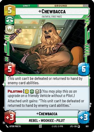 Chewbacca - Faithful First Mate (Foil) (601) - Jump to Lightspeed Foil