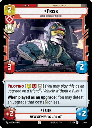 Frisk - Vanguard Loudmouth (Foil) (646) - Jump to Lightspeed Foil