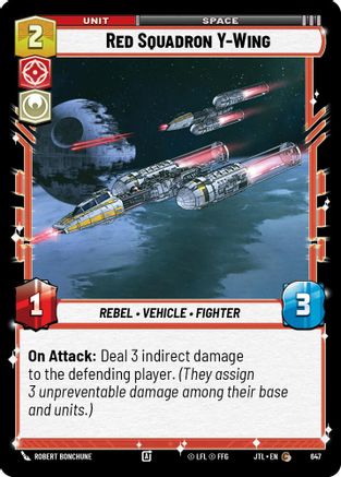 Red Squadron Y-Wing (Foil) (647) - Jump to Lightspeed Foil