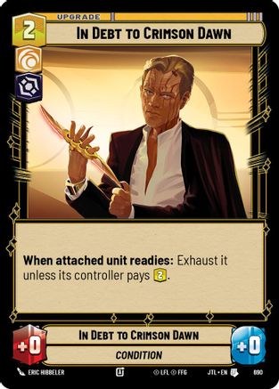 In Debt to Crimson Dawn (Foil) (690) - Jump to Lightspeed Foil
