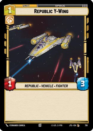 Republic Y-Wing (Foil) (710) - Jump to Lightspeed Foil