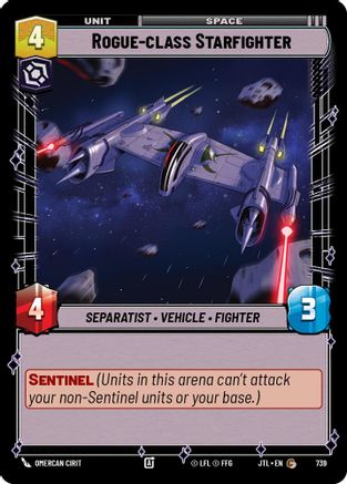 Rogue-class Starfighter (Foil) (739) - Jump to Lightspeed Foil