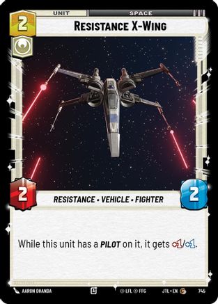 Resistance X-Wing (Foil) (745) - Jump to Lightspeed Foil